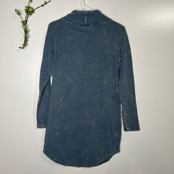 Chaser Funnel Neck Shirttail Dress Denim Mineral Blue NWT! - Picture 8 of 11